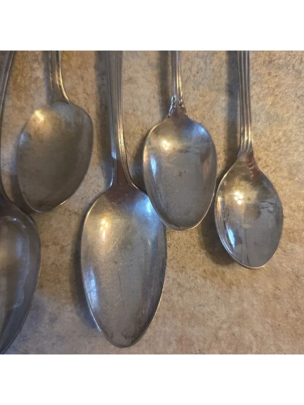 8 Vintage Ornate Spoons for Jewelry Making or Other Use Silver-Plate